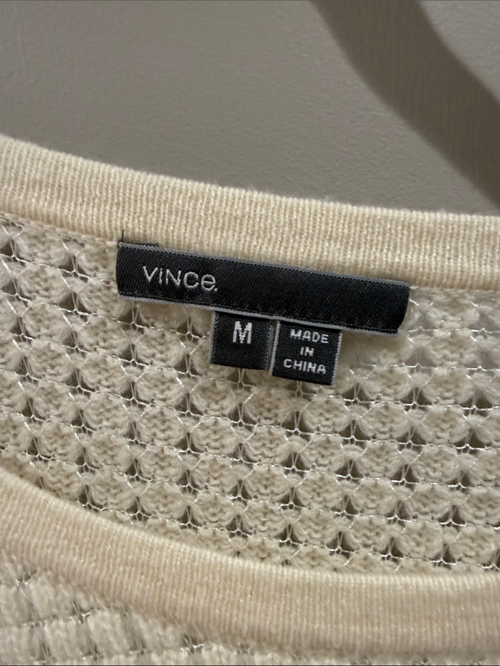 Vince Cream Waffle-Knit Scoop Neck Sweater - Picture 2 of 5